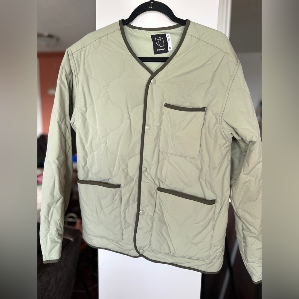 Original Use Light Olive Quilted Jacket